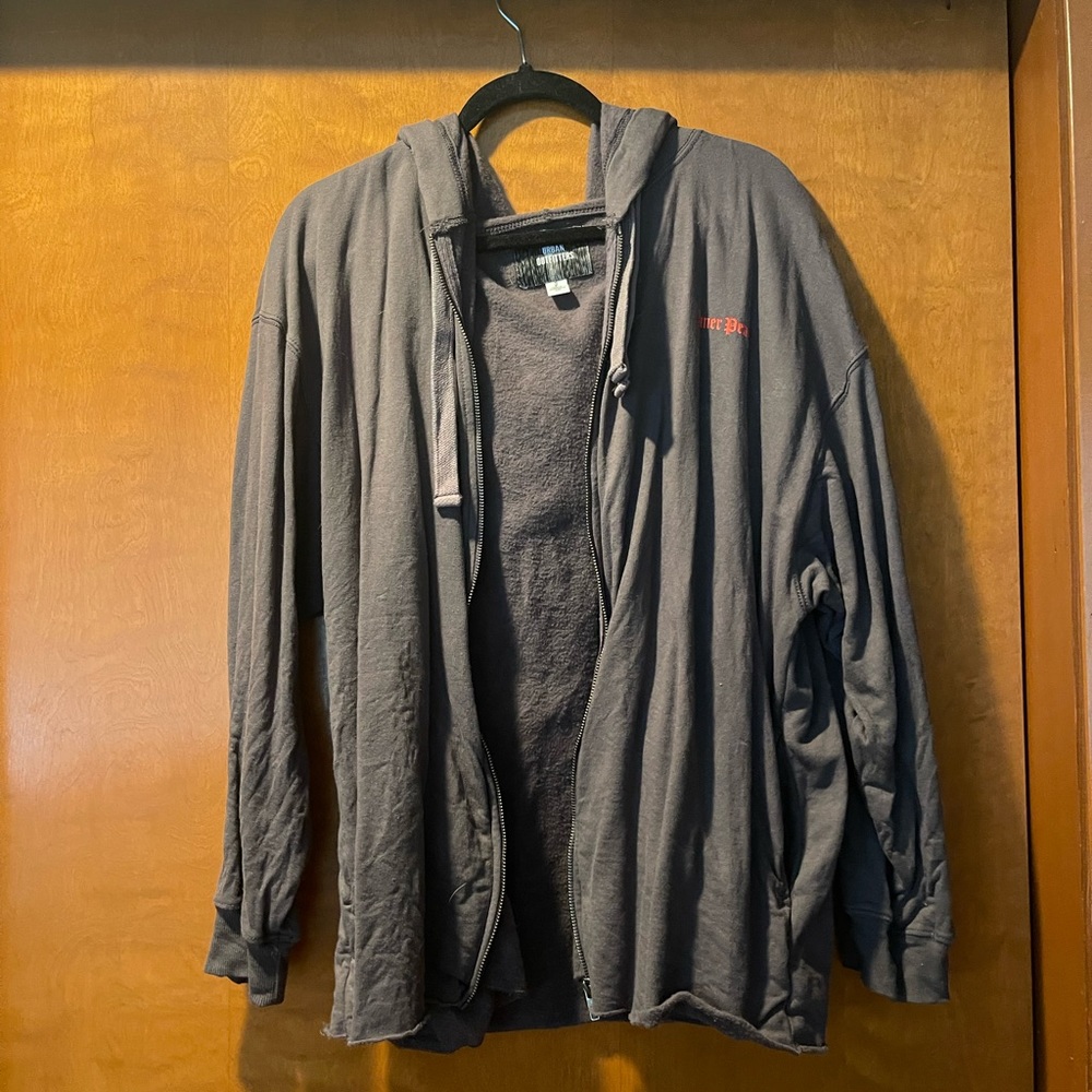 Urban Outfitters Brown Zip-up Hoodie